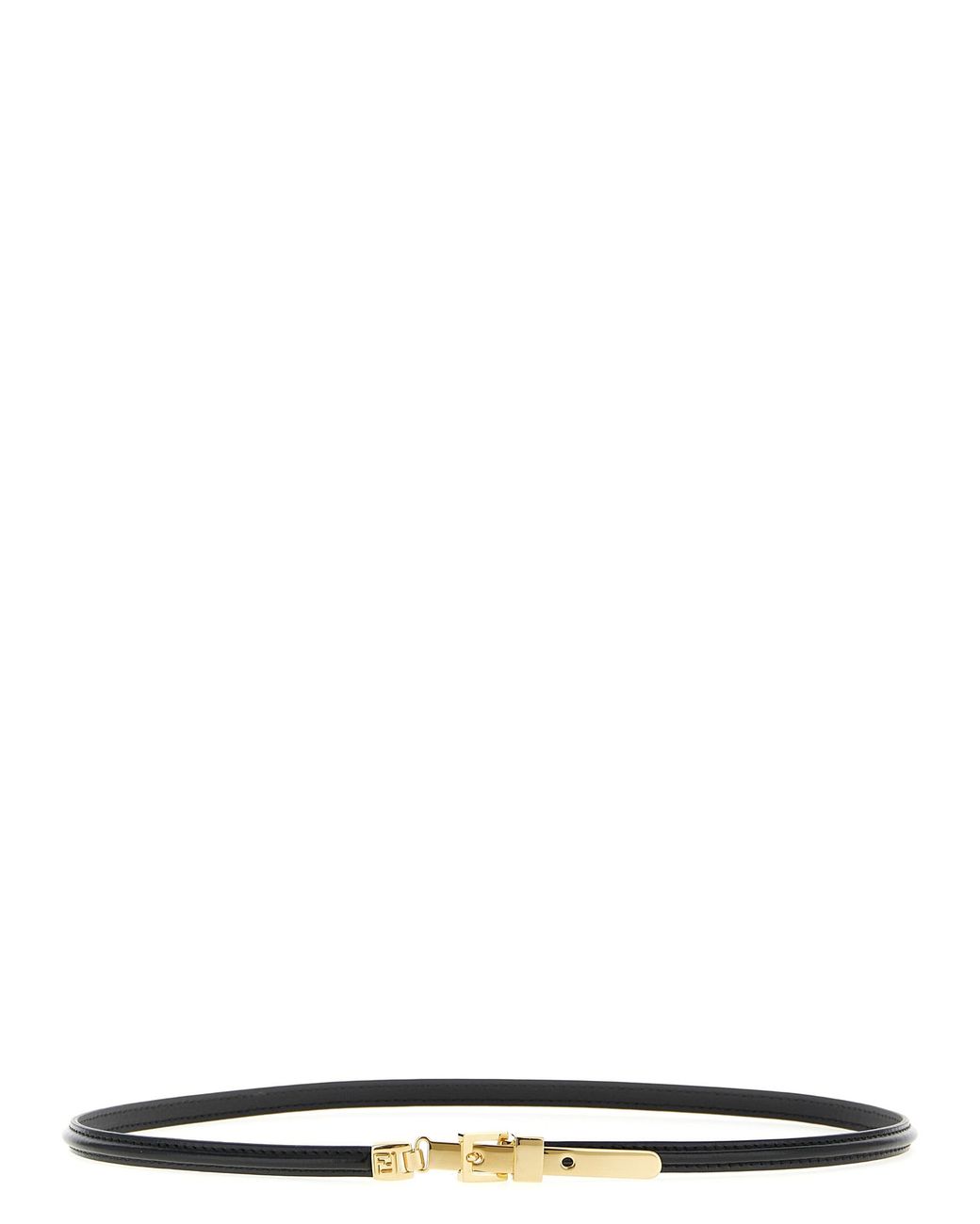 Fendi White Calfskin Thin Belt