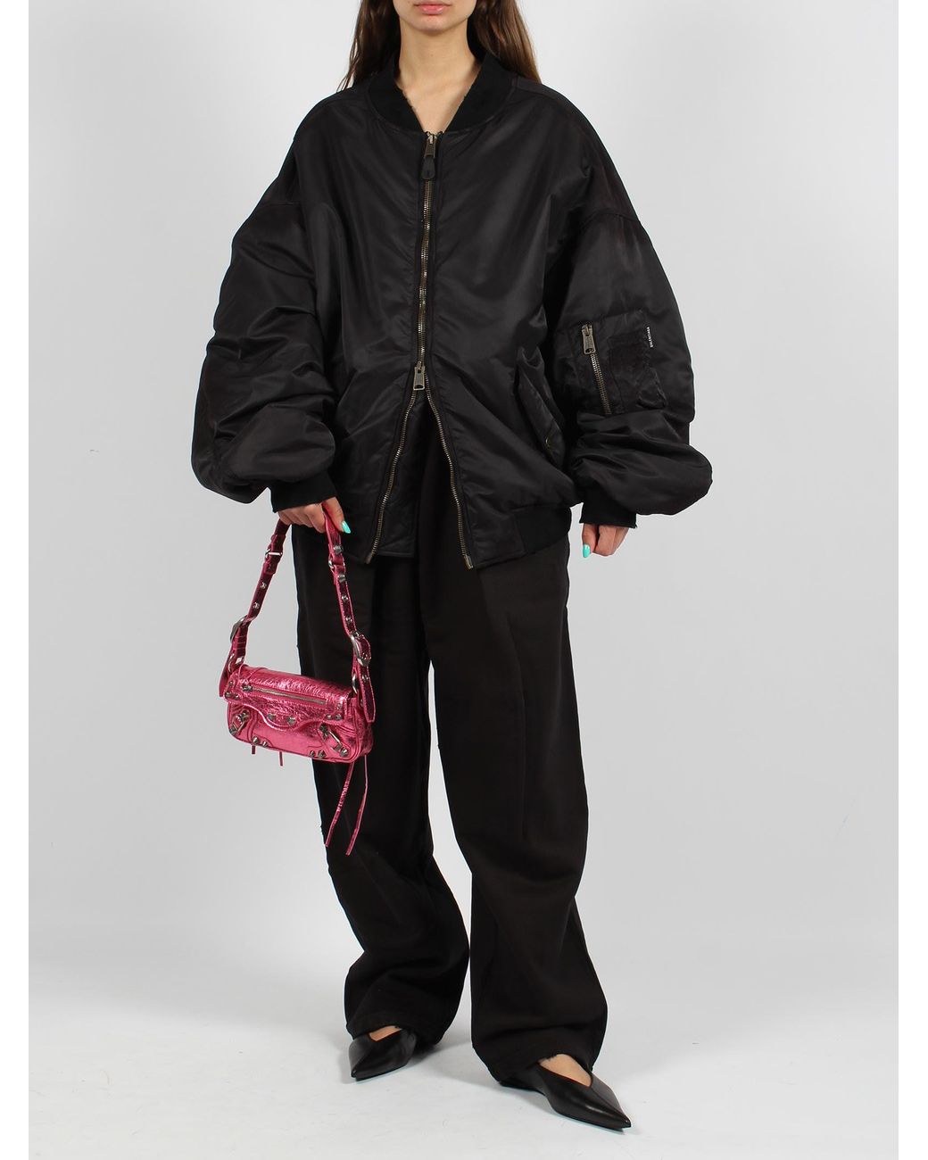 ジャケット・アウター BALENCIAGA off shoulder bomber S Balenciaga - Off Shoulder bomber green - The Corner