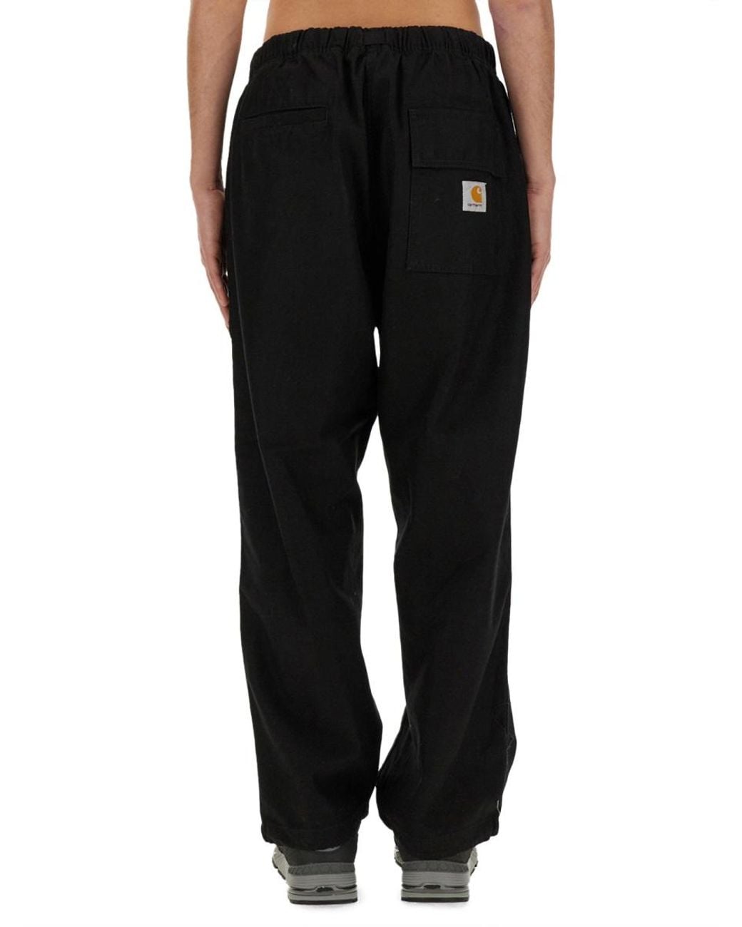 Carhartt Black Belted Pants Cotton Trousers for men