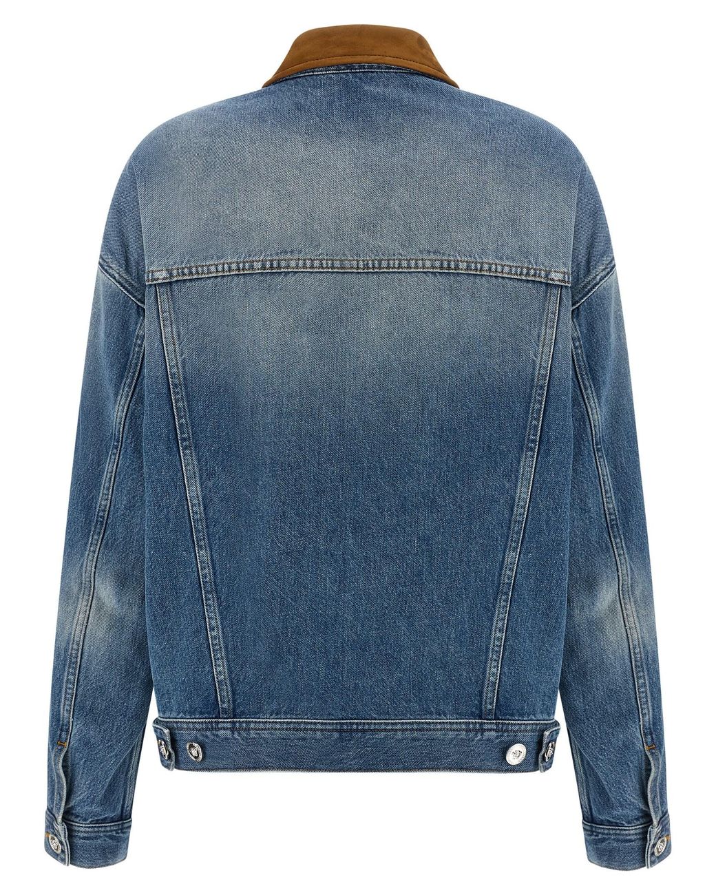 Versace Blue Cotton Jacket