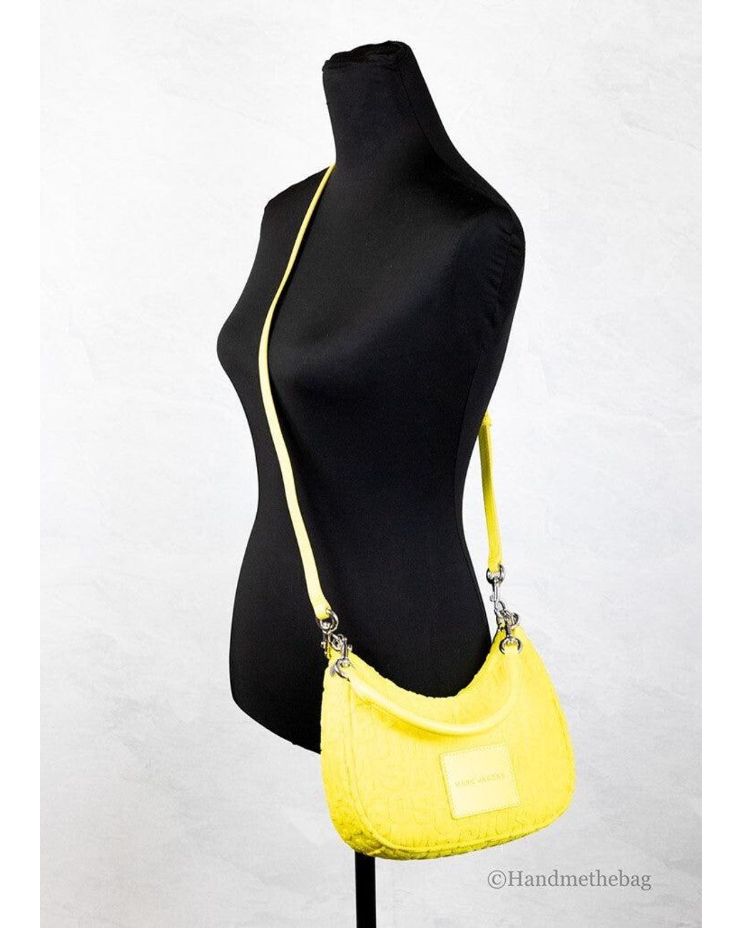 Marc Jacobs Yellow Marc Jacobs Monogram Terry Fabric Shoulder Bag