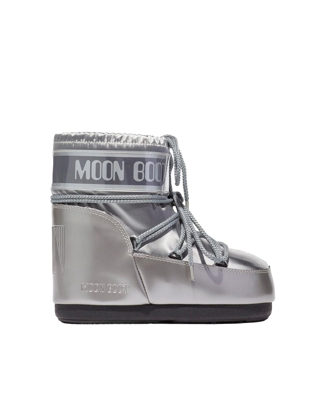 Moon Boot Gray Snow Ankle Boots Tech Fabric Polyamide