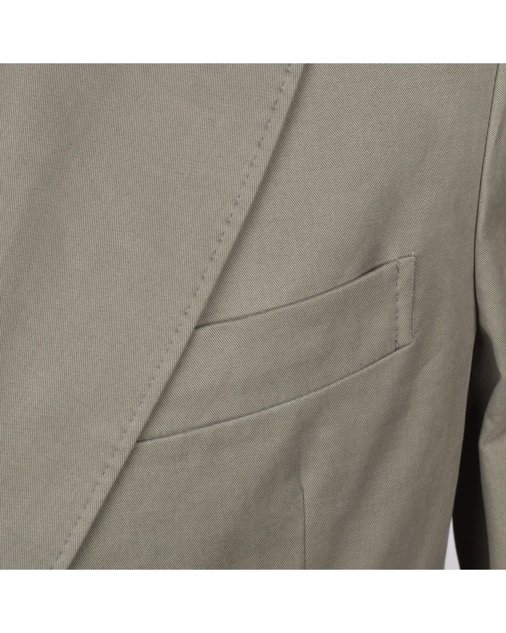 Brunello Cucinelli Green Cotton Double Breasted Suit for men