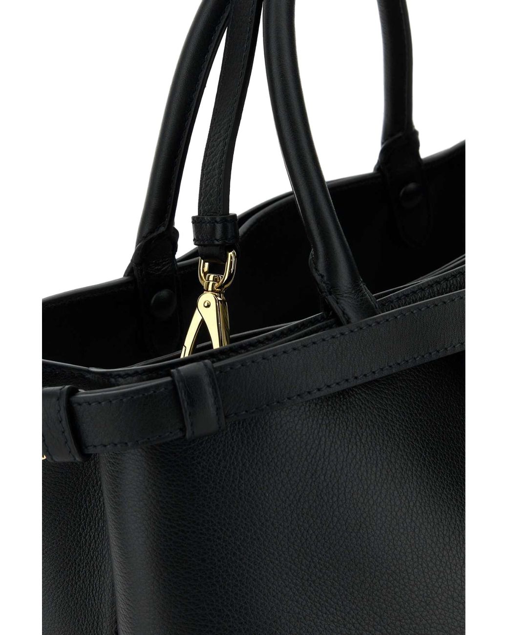 Prada Black Prada Leather Top Handle Bag