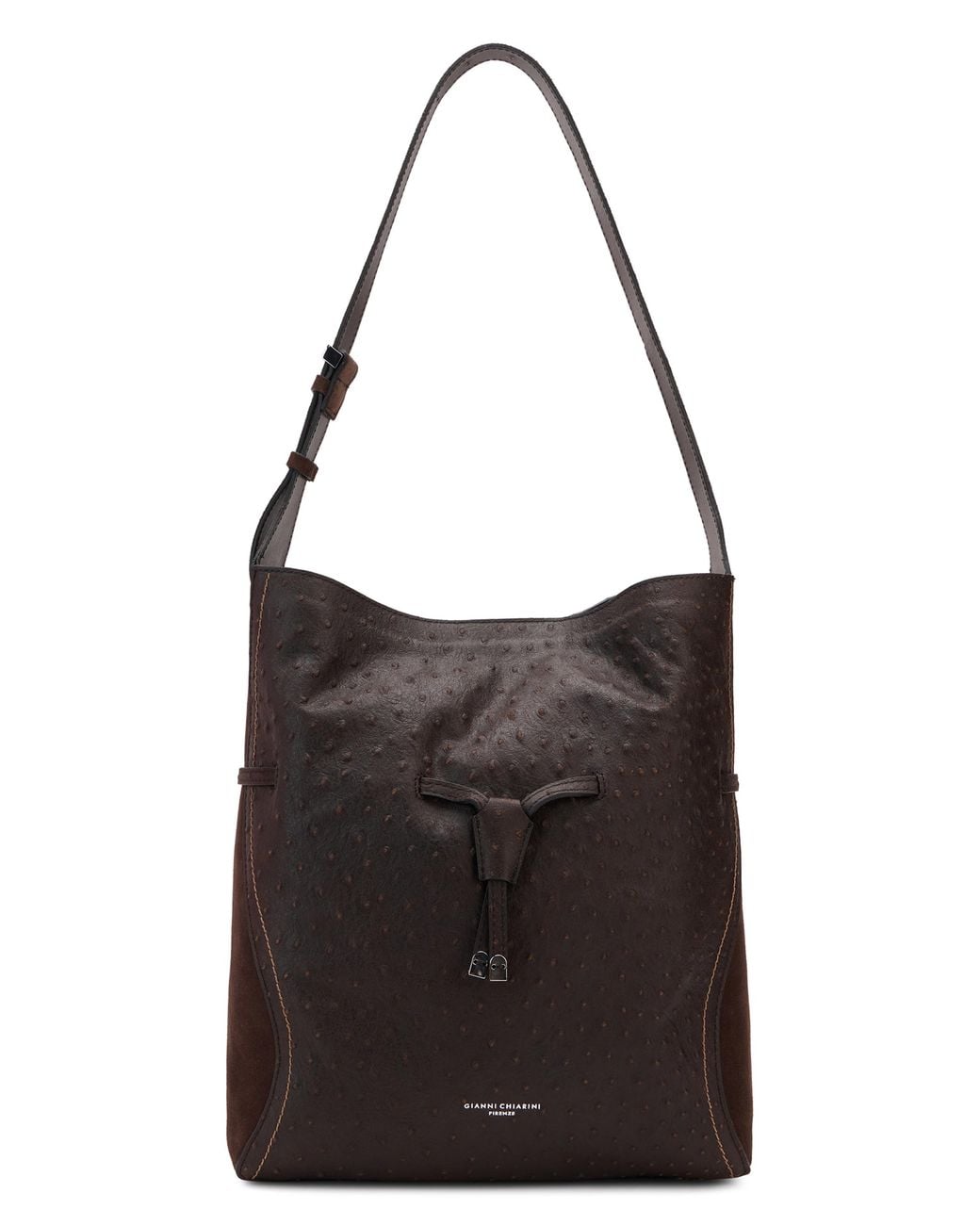Gianni Chiarini Black Shoulder Bag Sienna Leather Cow Hide