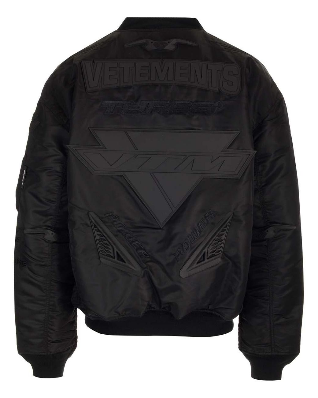 Vetements black hotsell bomber jacket