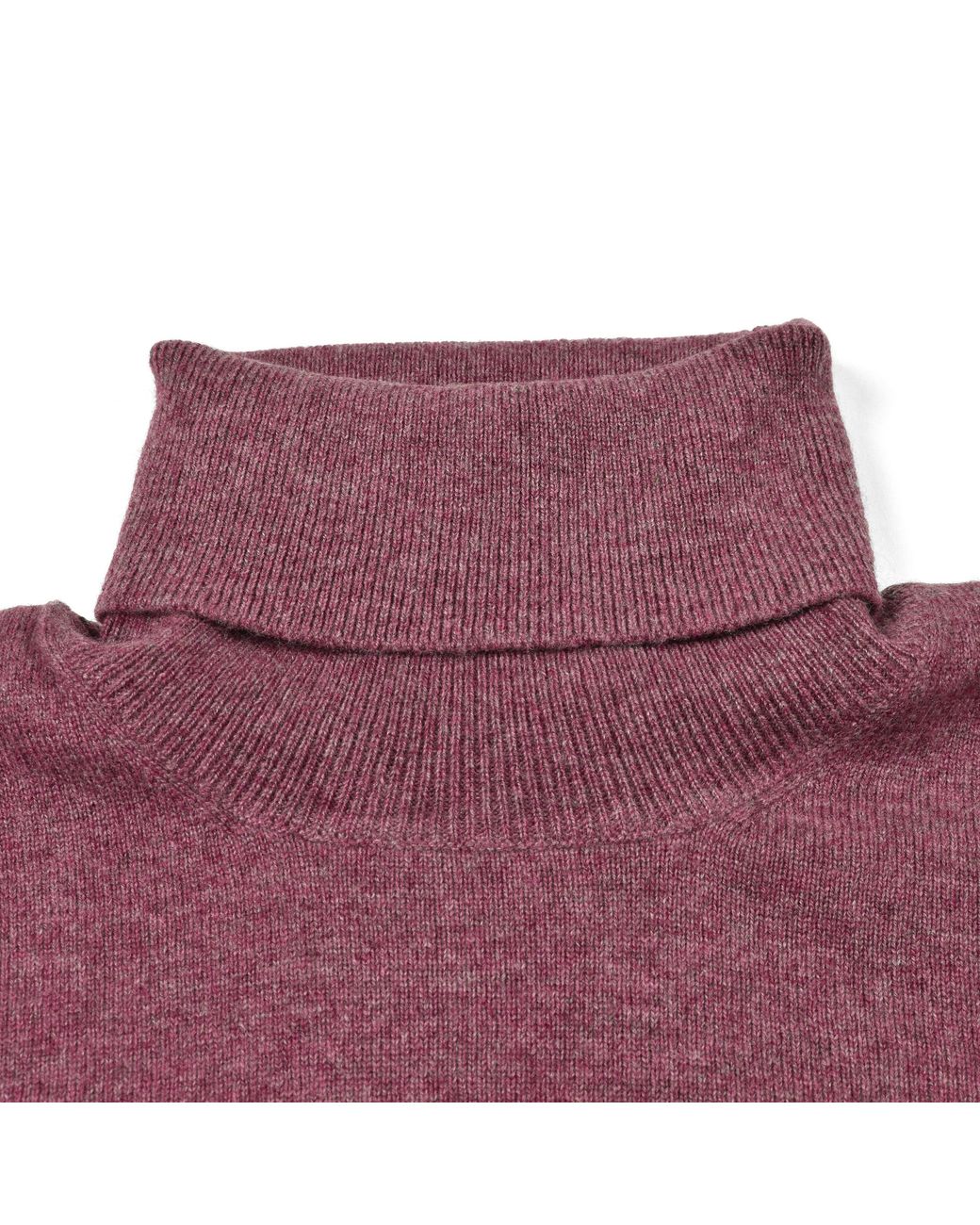 Brunello Cucinelli Purple Dusty Cashmere Sweater for men