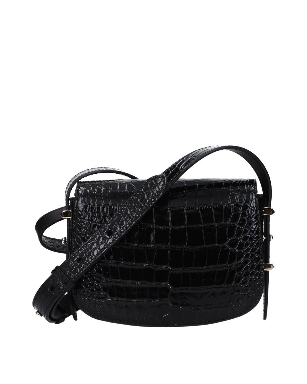 Jimmy Choo Black Leather Crossbody Bags