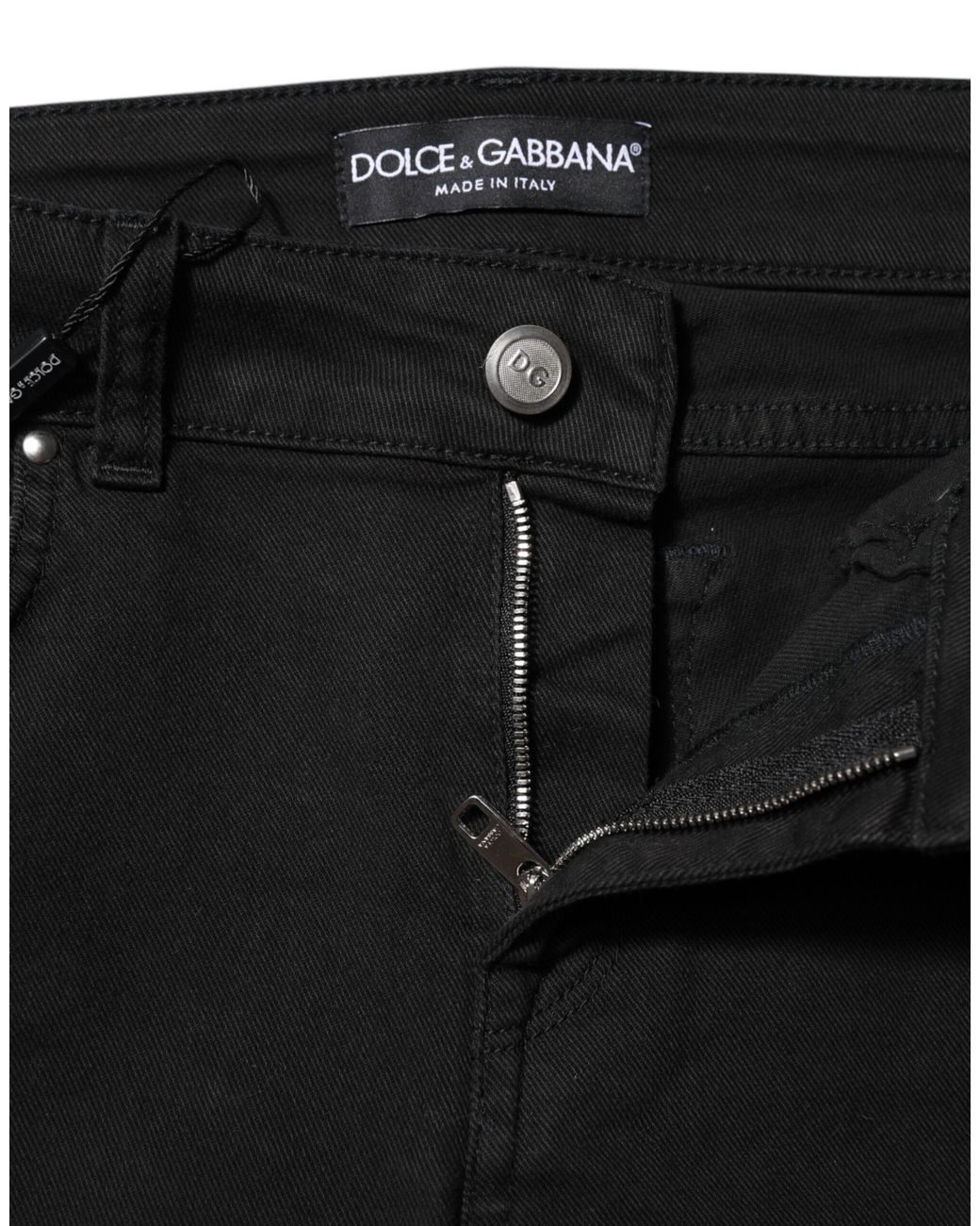 Dolce & Gabbana Black Slim Fit Denim Jeans