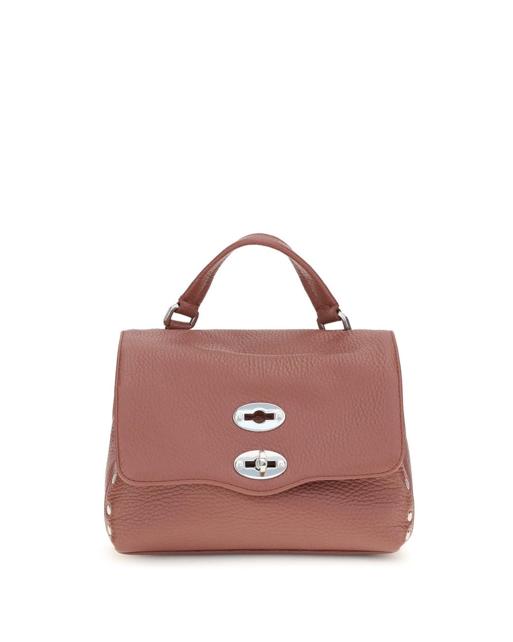 Zanellato Pink Handbag Baby Postina Daily Leather Radicchio Di Treviso Calf Handbags
