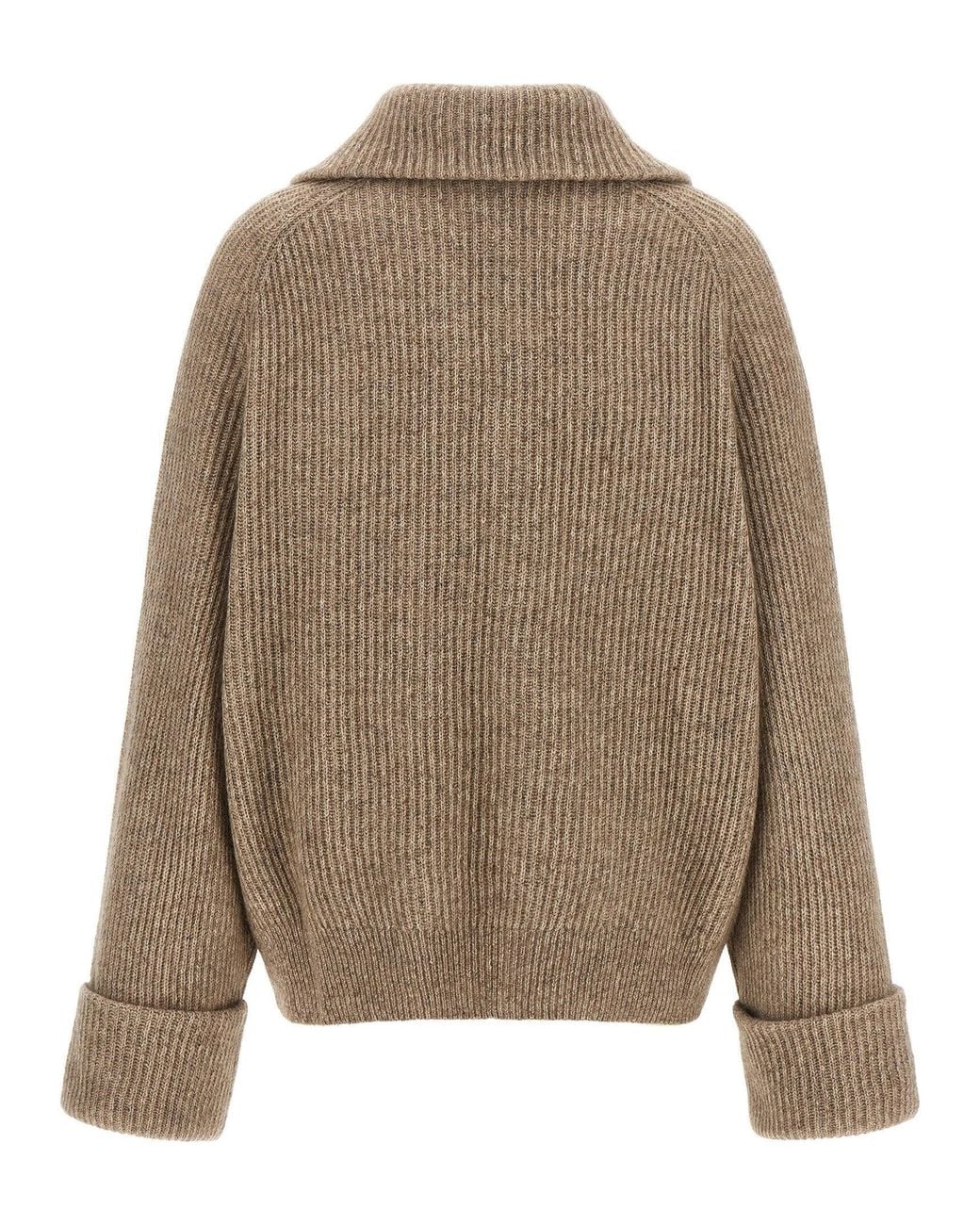 Brunello Cucinelli Natural Sparkling Cardigan