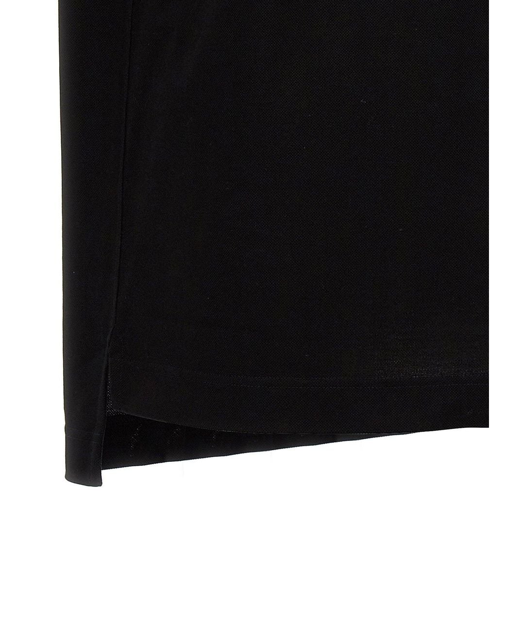 Givenchy Black Logo-Embroidered Piqué Cotton Polo Shirt