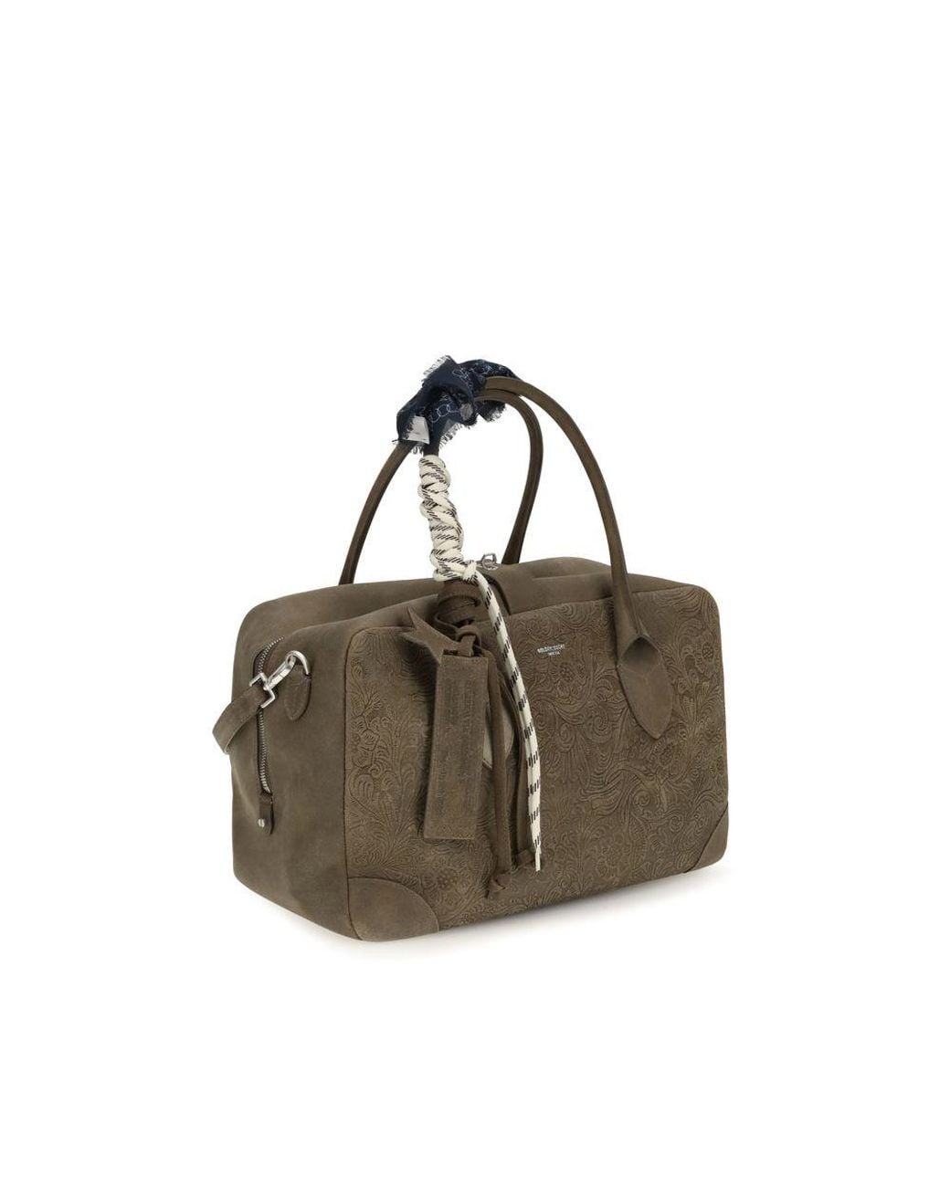Golden Goose Deluxe Brand Multicolor Brown Calf Leather Bos Taurus Handbag
