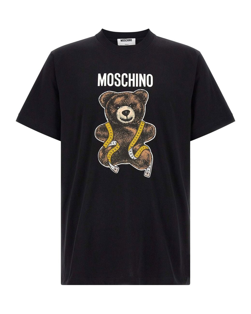 Moschino Black Teddy Bear Graphic T-Shirt for men