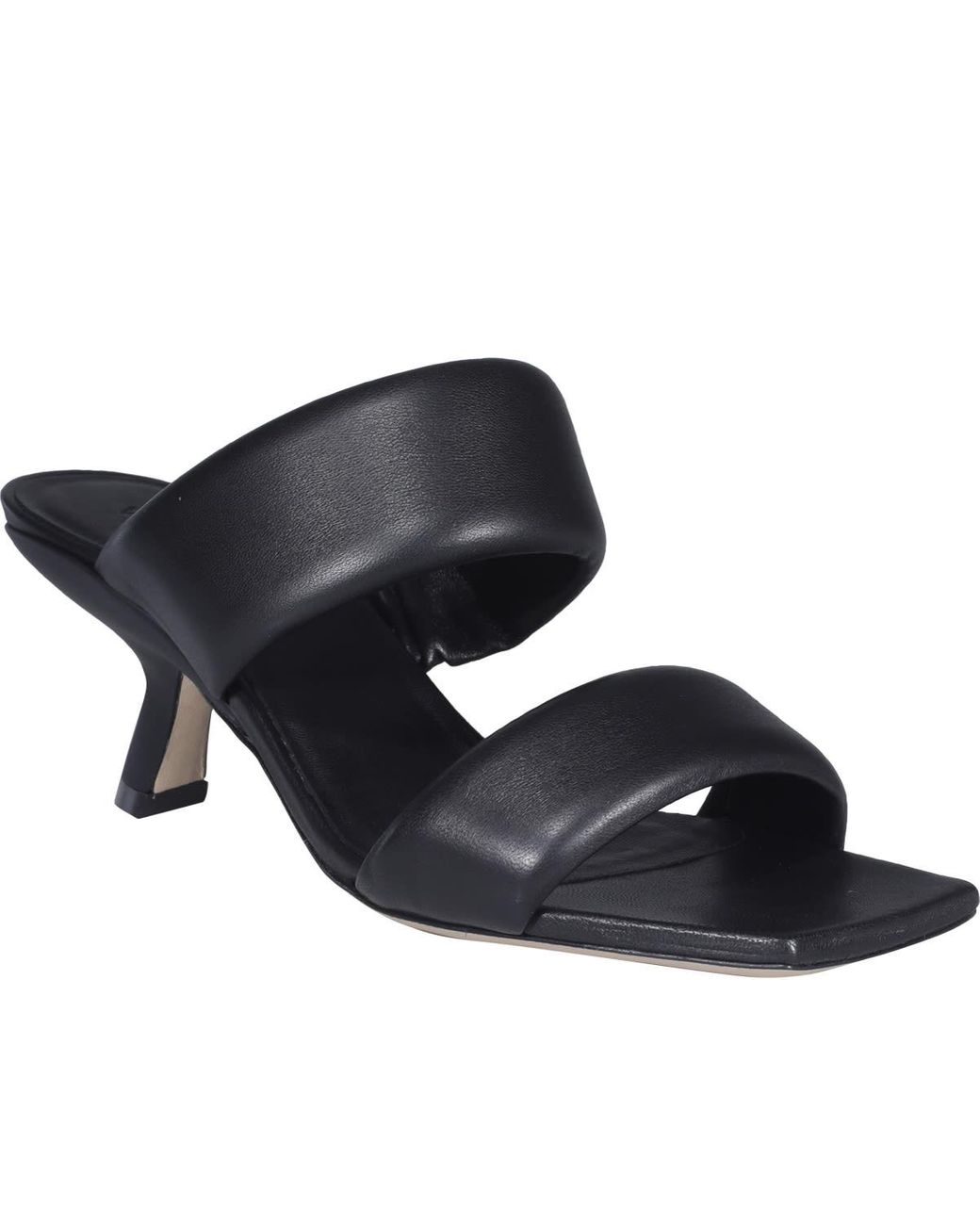 Vic Matié Leather Betty Sandals in Black - Lyst