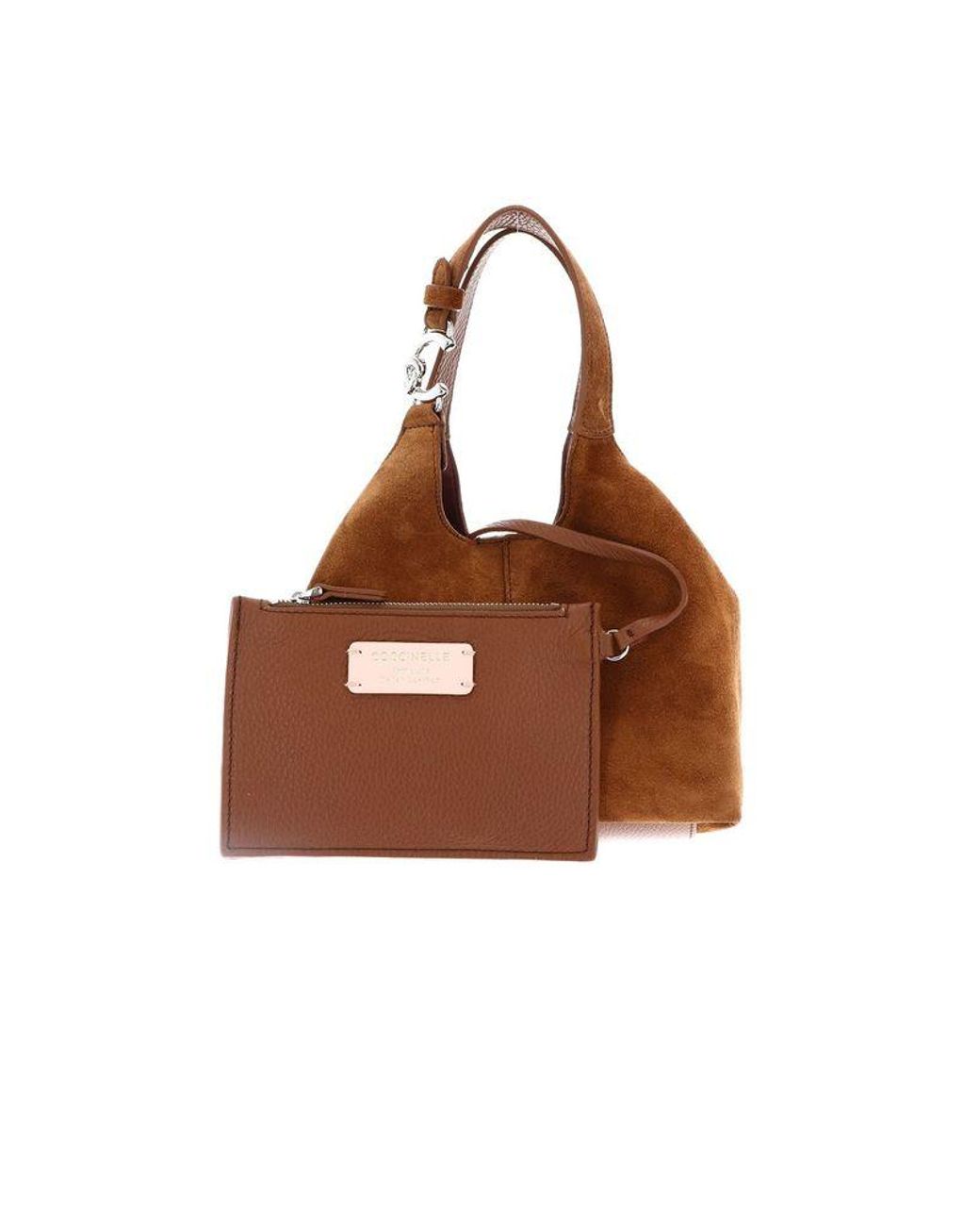 Coccinelle Brown Top Handle Bag Bovine Leather Top-Handle-Bags