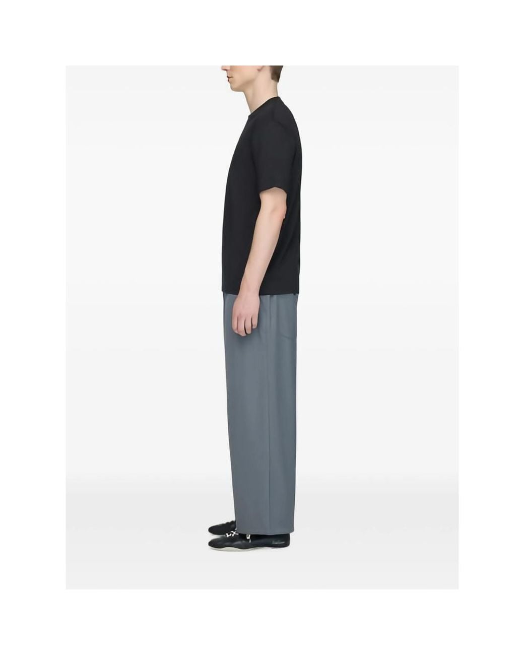 Adidas Black T-Shirt Y-3 Outer: Cotton; Trims: Cotton T-Shirts for men