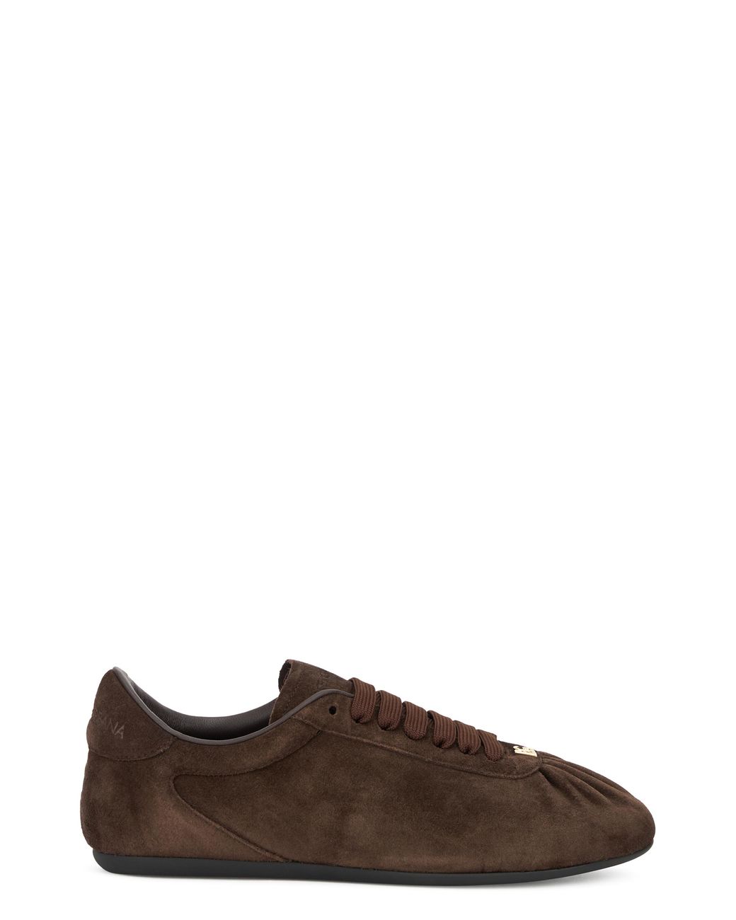 Dolce & Gabbana Brown Calfskin Sneakers Trainers