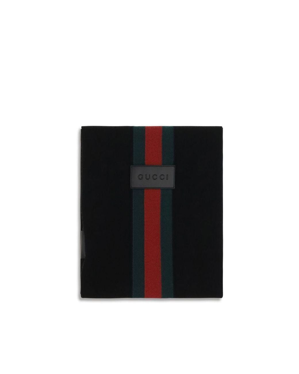 Gucci Black Wool Oves Aries Scarf for men