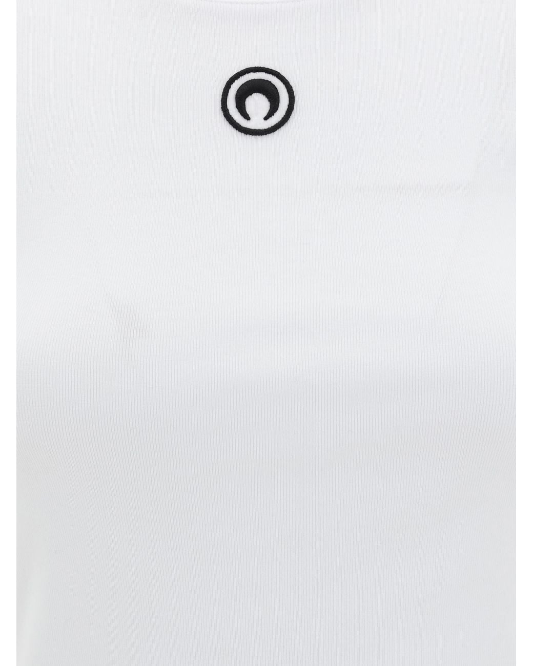 MARINE SERRE White Logoed T-shirt