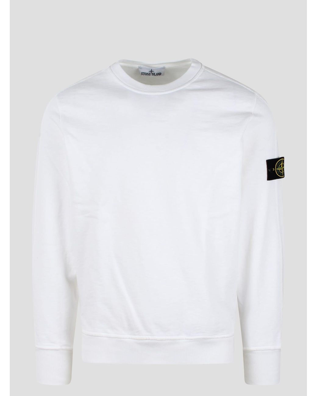 Stone island outlet crewneck white