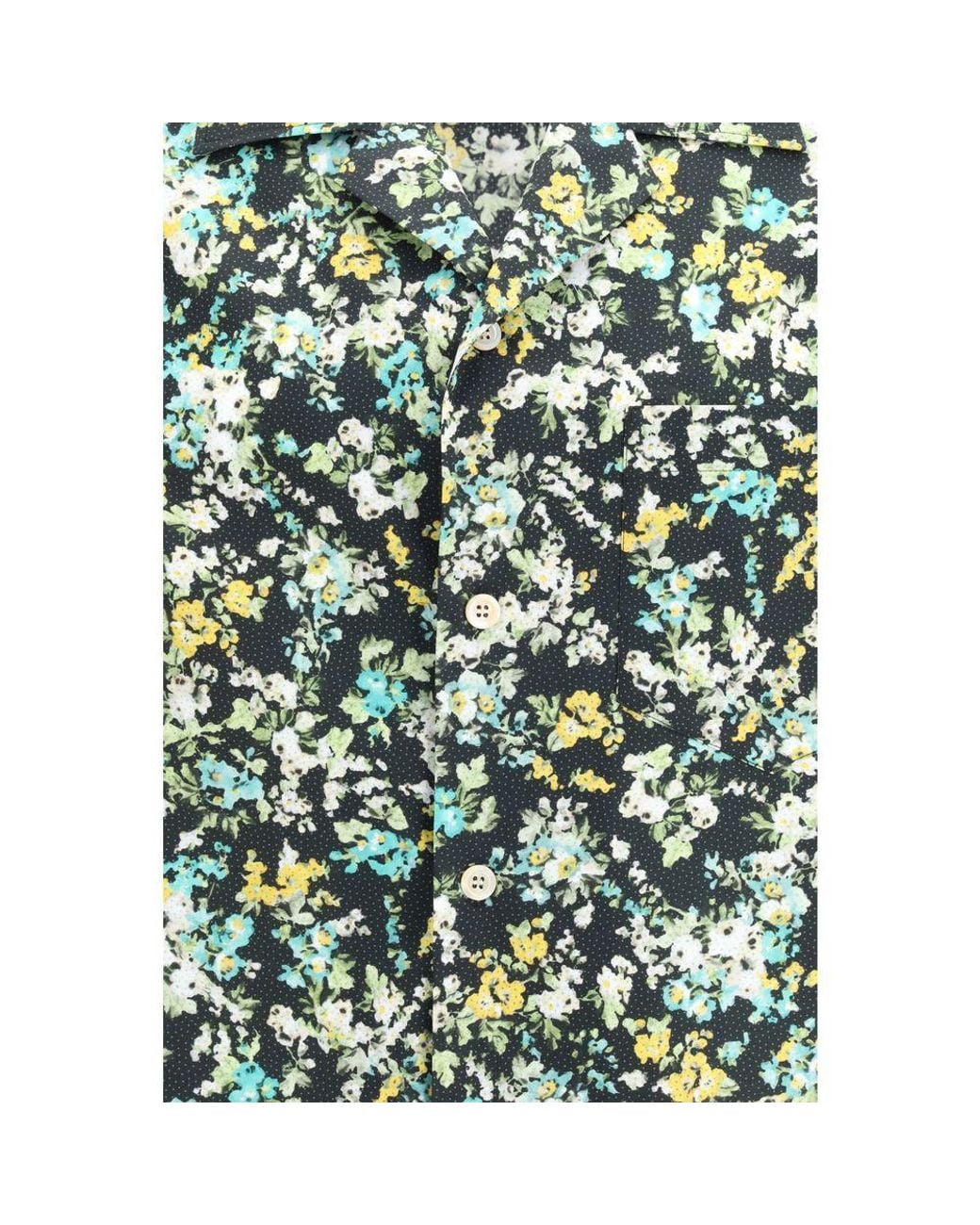 Valentino Garavani Green Multicolor Cotton Pattern Shirt for men