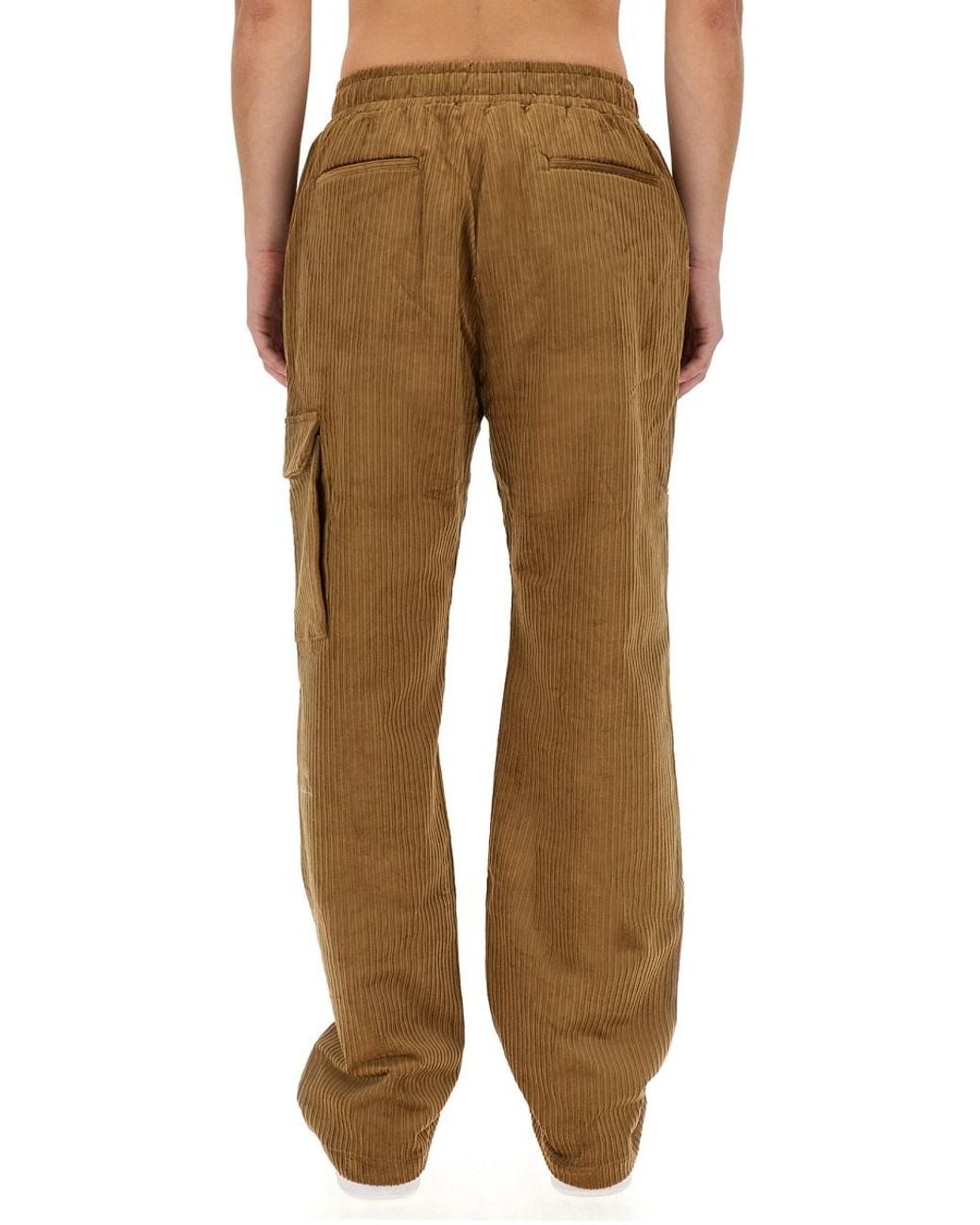 FAMILY FIRST Natural Cargo Pants Cotton Elastane Trousers for men