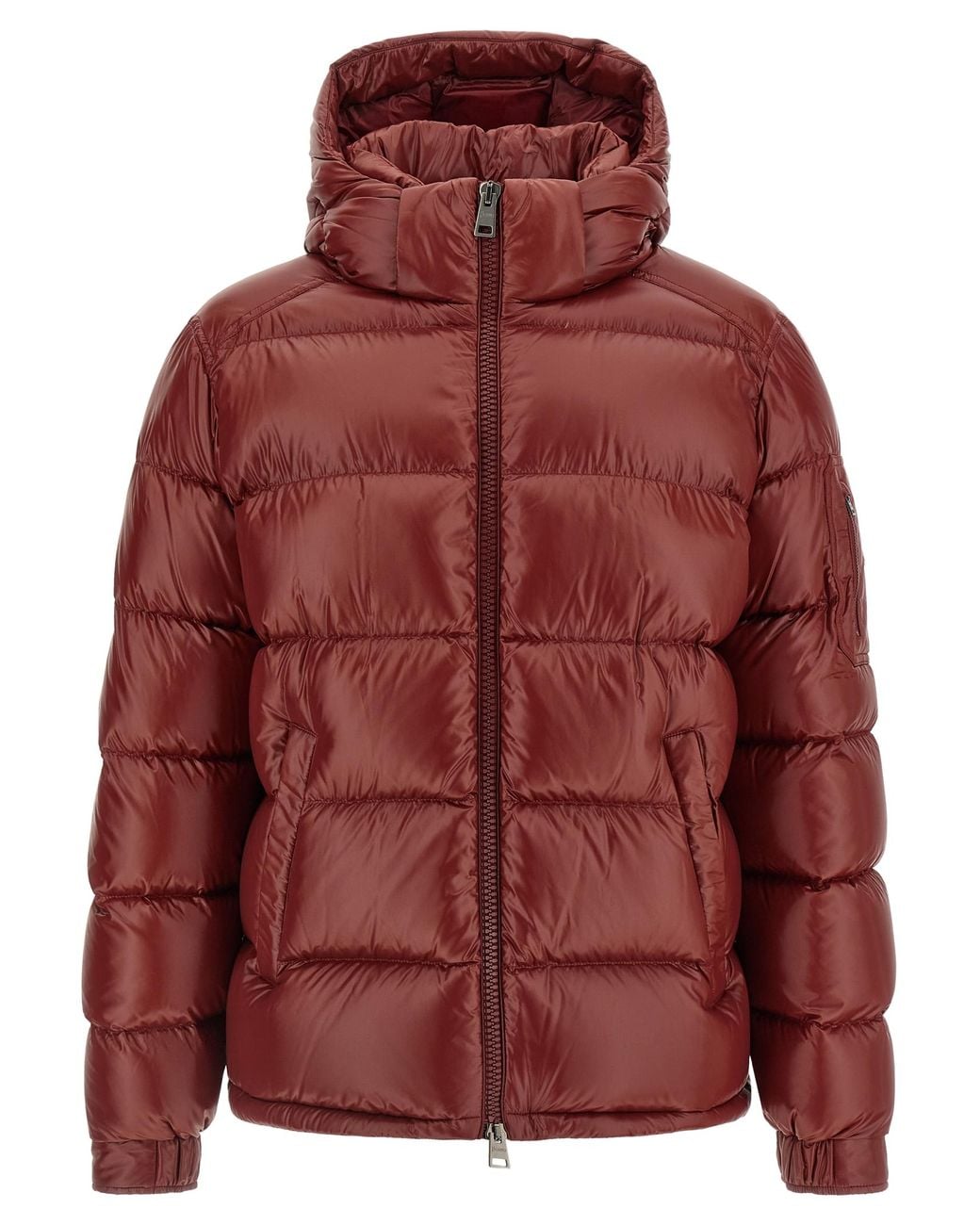 Herno Red Semi-Gloss Quilted Down Jacket for men