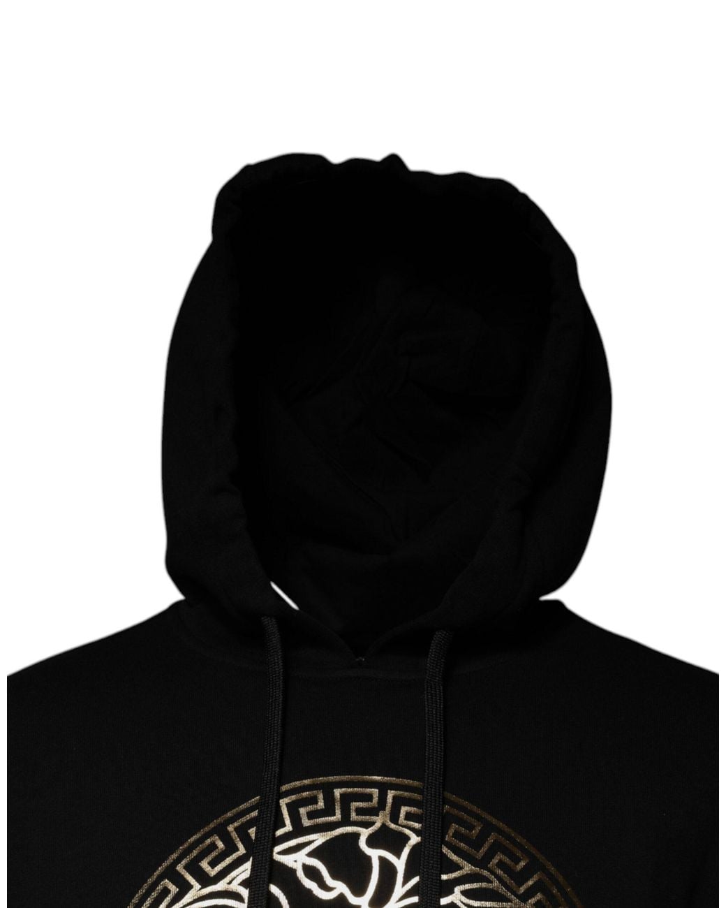 Versace Black Medusa Cotton Hoodie Pullover Sweatshirt Sweater Clothing for men
