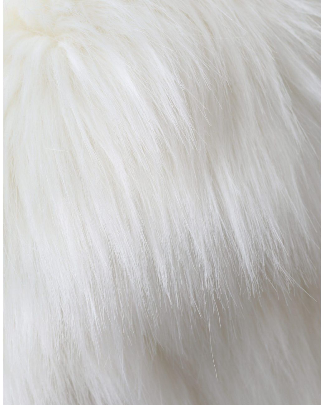 Dolce & Gabbana White Acrylic Fur Bucket Hat