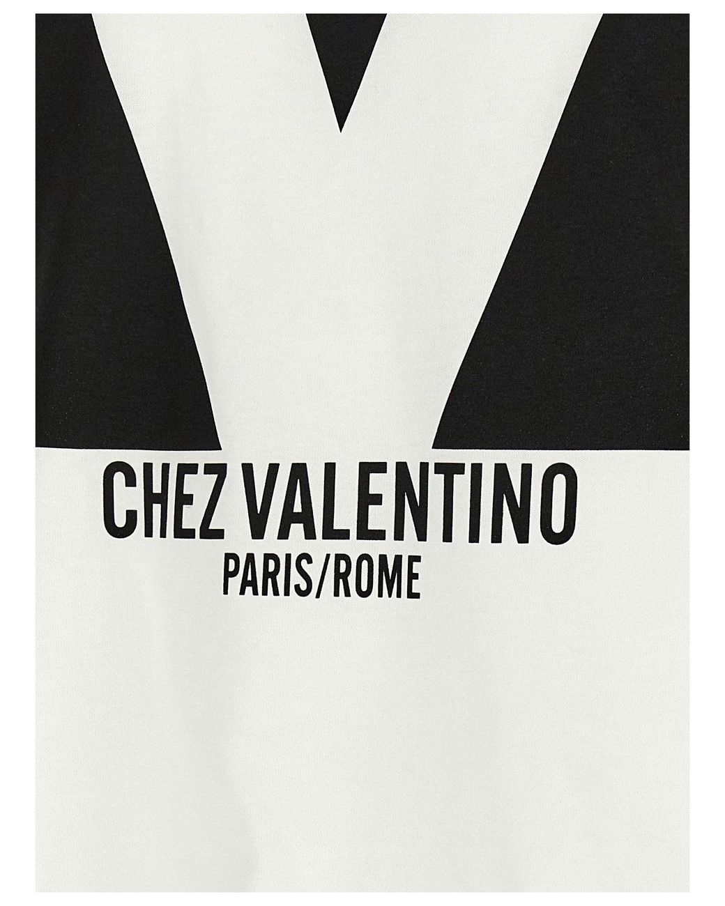 Valentino Garavani White Logo-Print Cotton T-Shirt for men