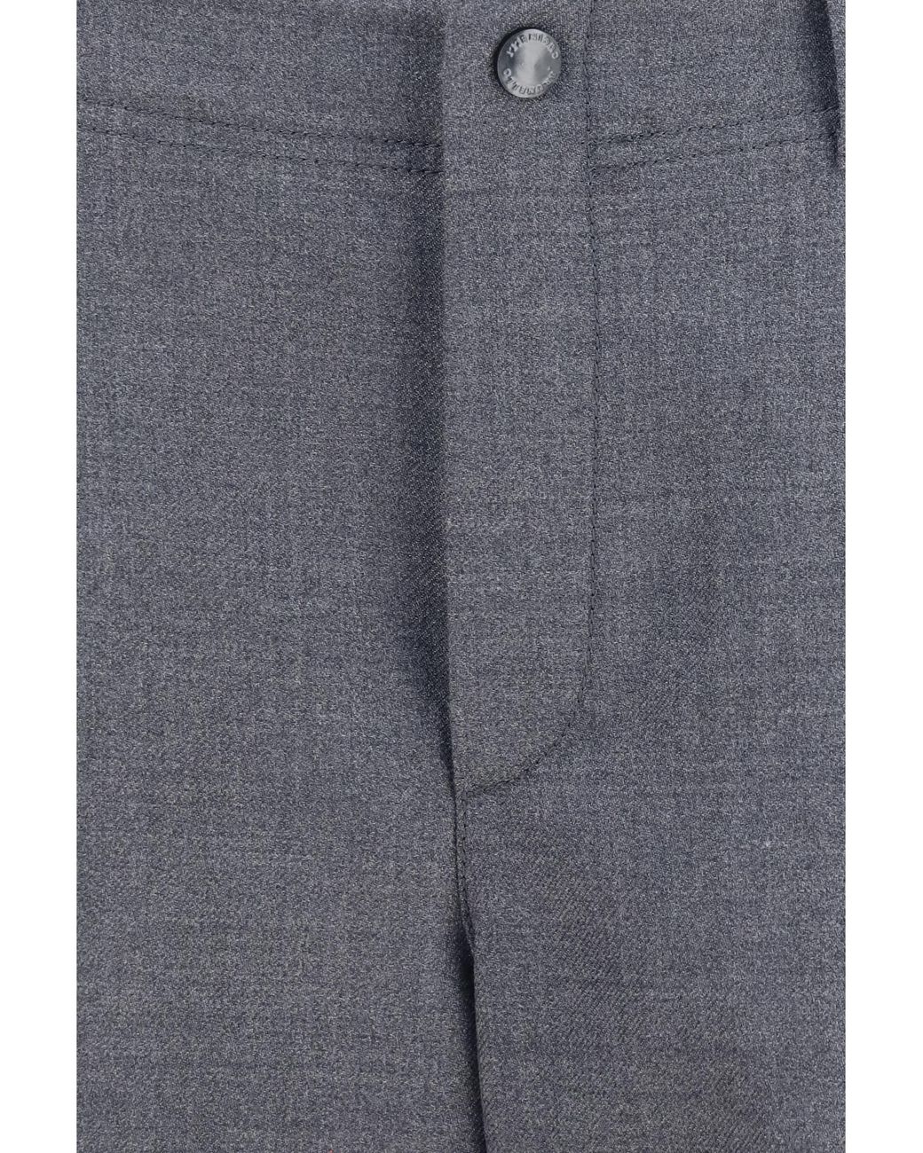 Brunello Cucinelli Blue Barrel Cargo Pants Virgin Wool Twill With Monile Fleece Ovis Aries Trousers