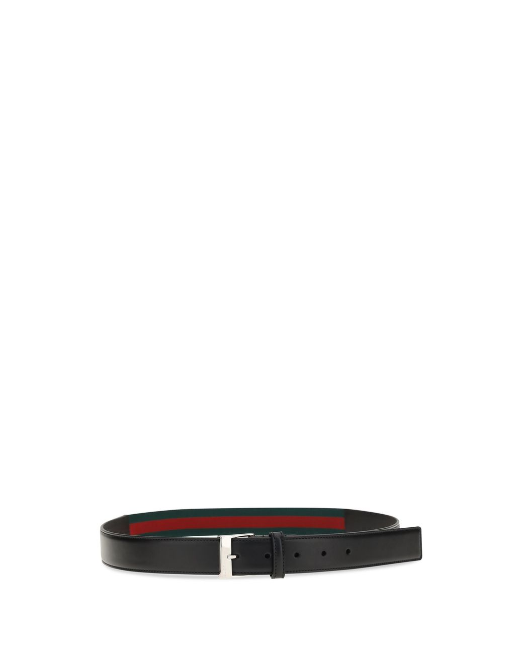 Gucci White Belt Square Buckle for men