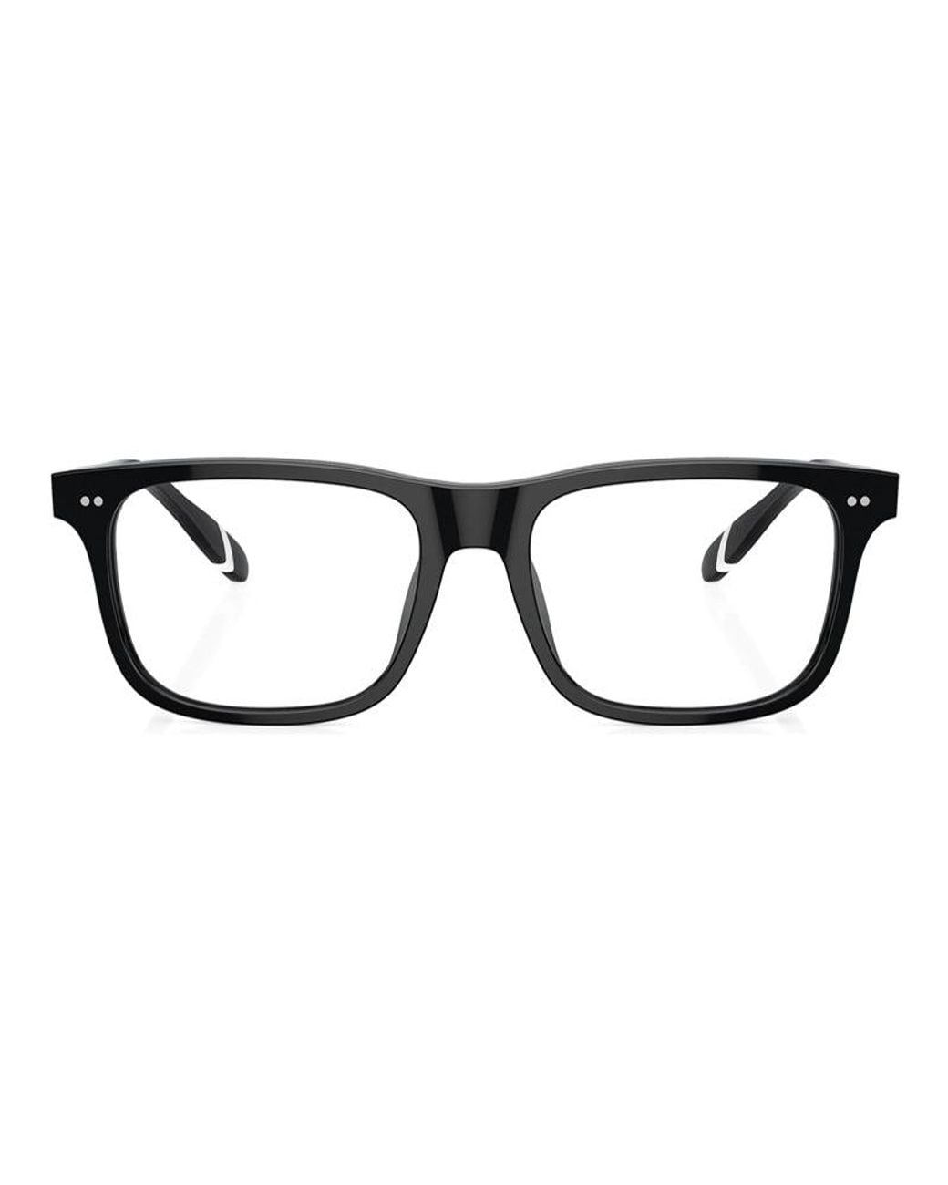 Polo Ralph Lauren Black Eyeglasses Rectangle Full Rim, Shiny Frame And Clear Demo Lenses Lens Ph2270U5001 Sunglasses for men