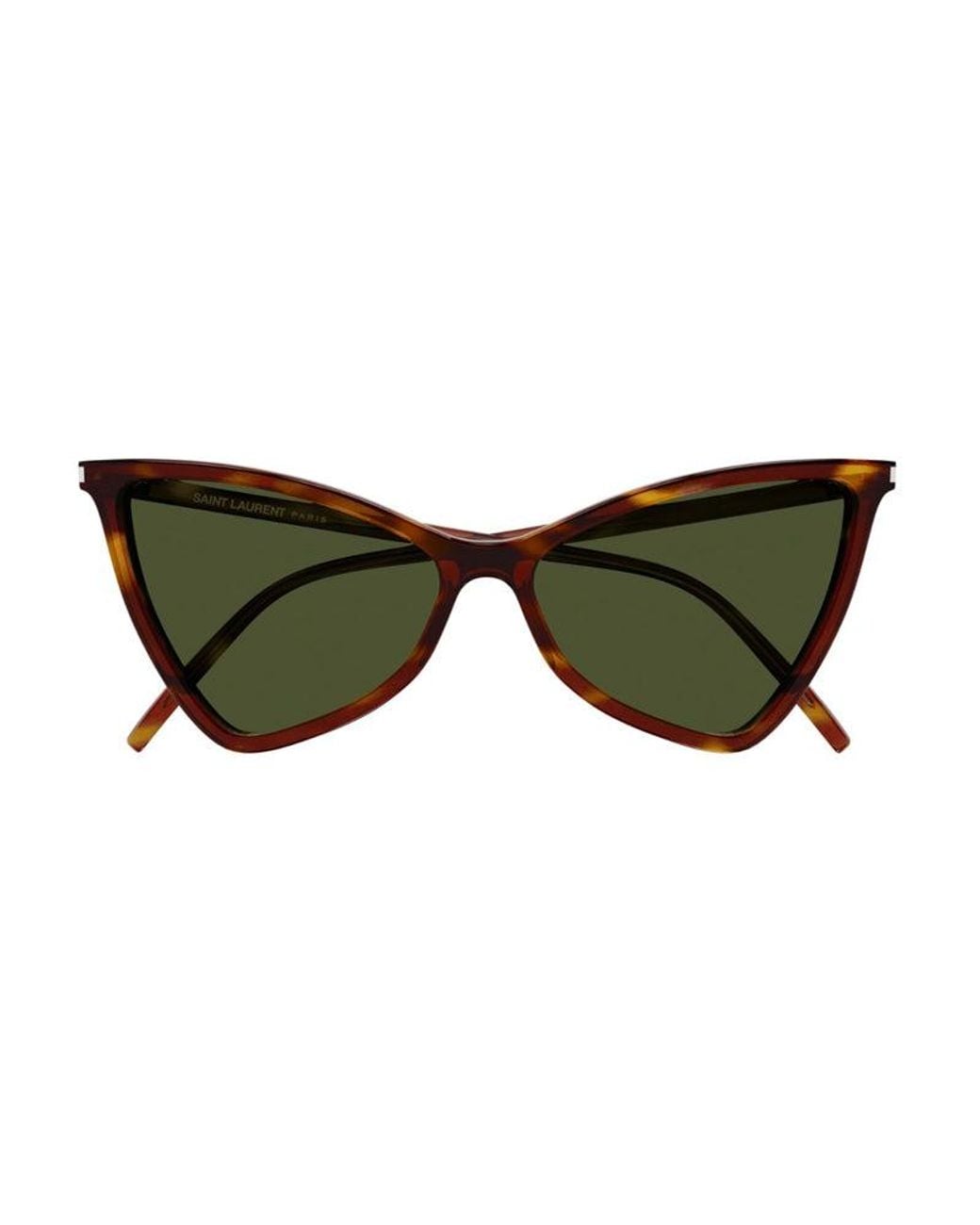 Saint Laurent Brown Sunglasses Geometric Full Rim, Havana Frame And Lens Sl475Jerry002