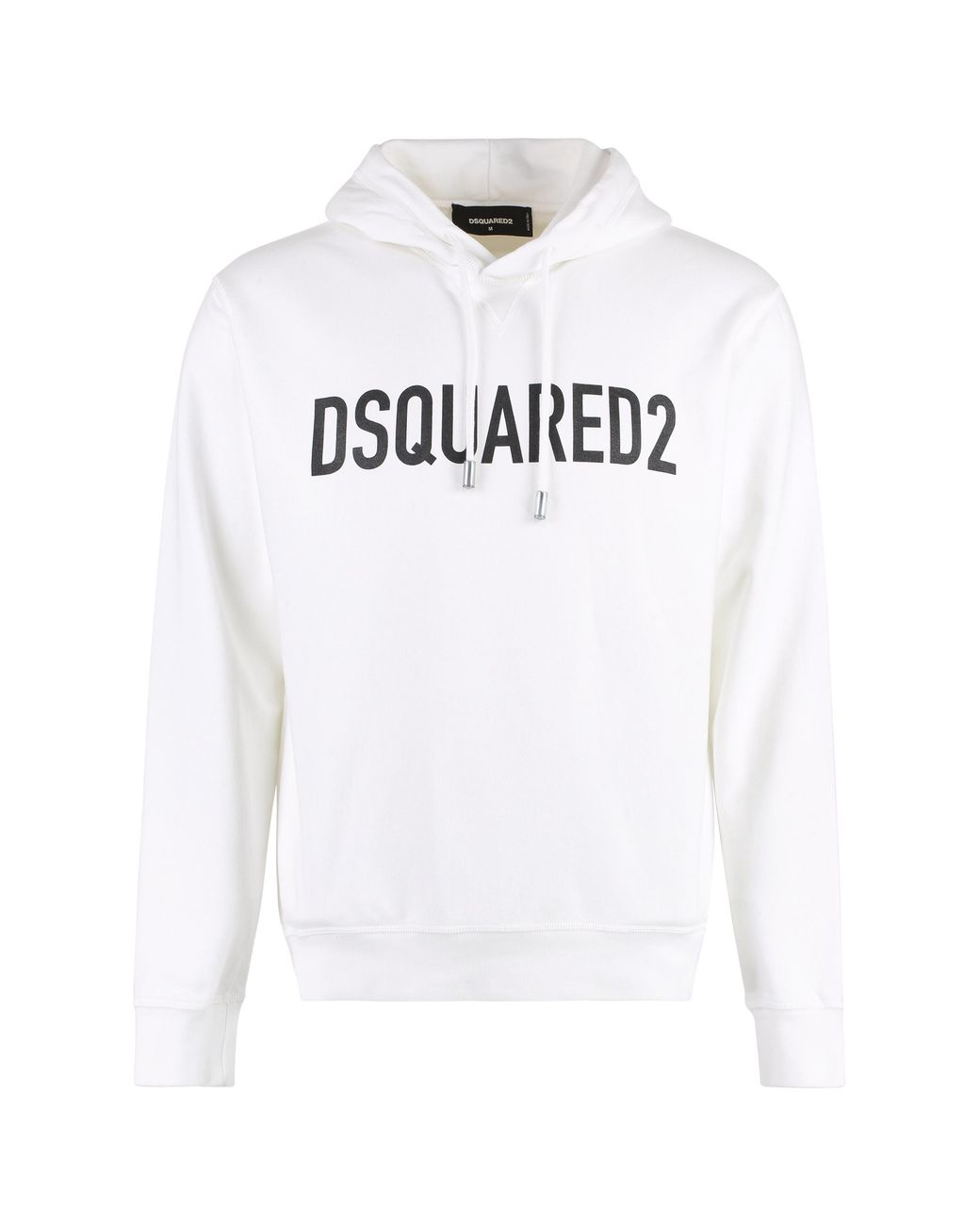 DSquared² White Cotton Hoodie Jumpers for men