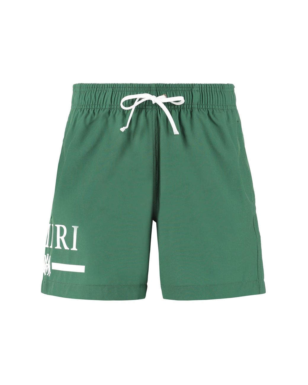 Amiri Synthetic Logo Print Swim Shorts in Green for Men | Lyst