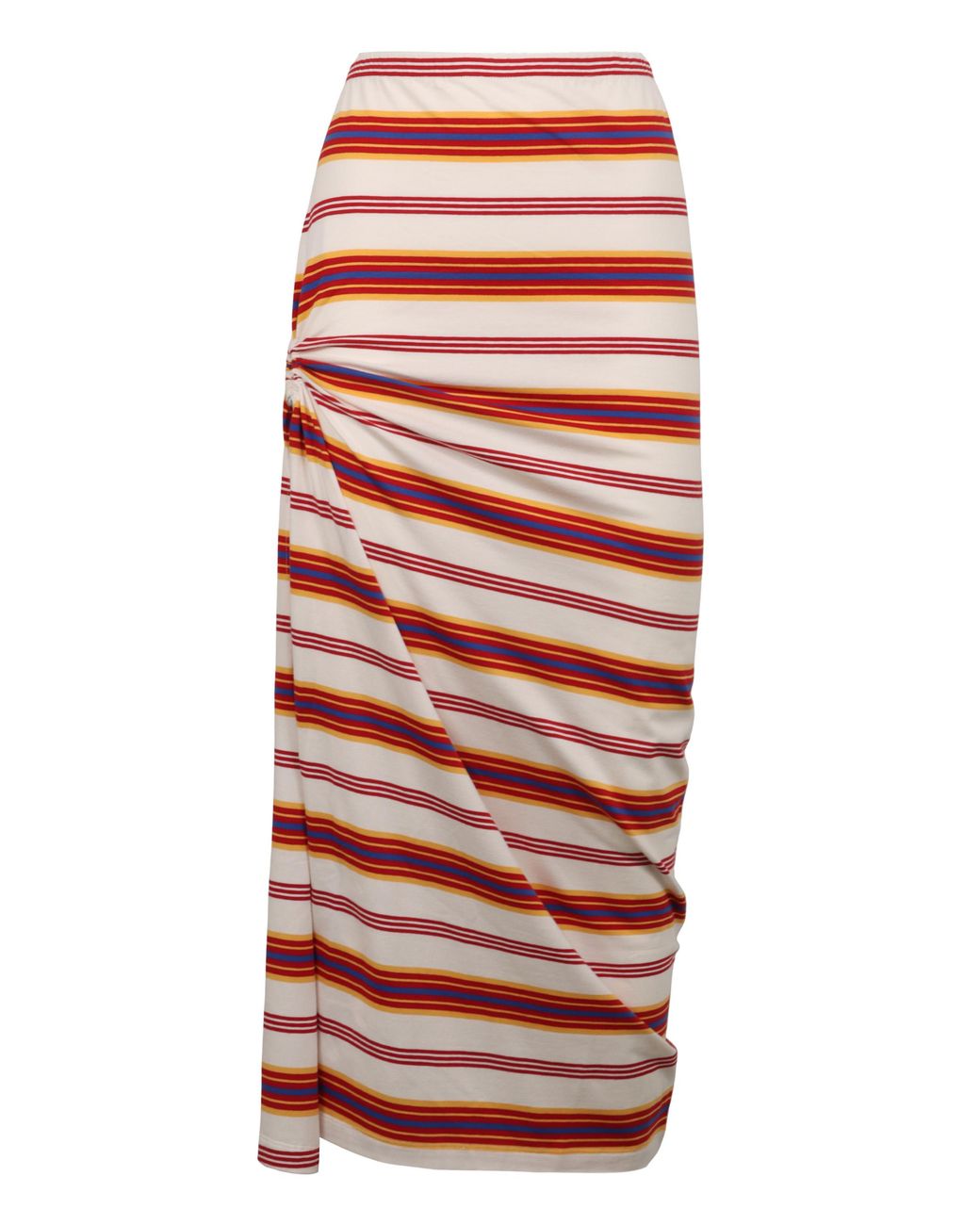 Rabanne Red Midi Skirt Cotton
