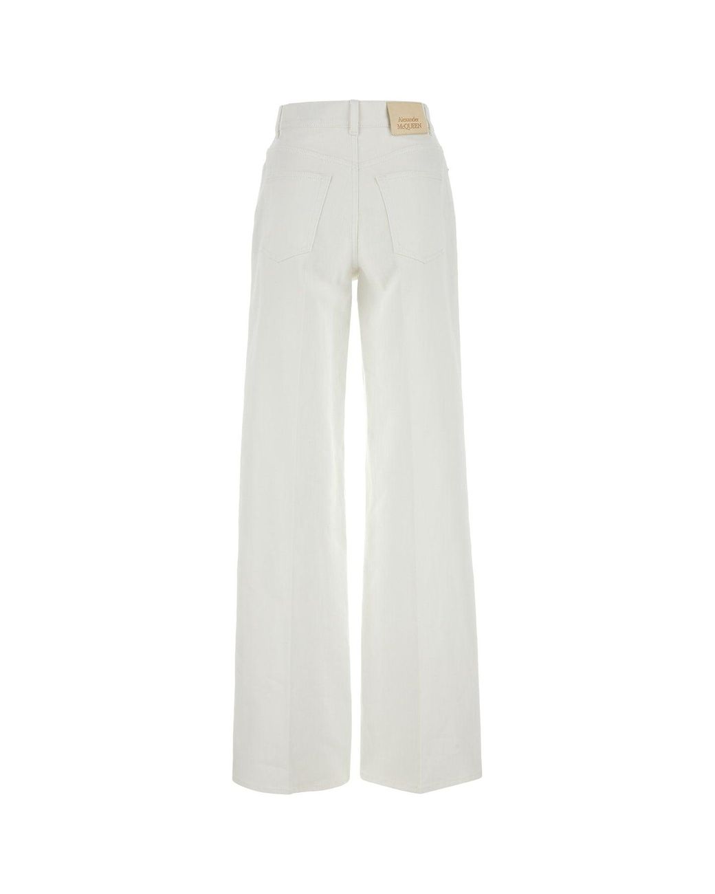 McQueen White Pantalone