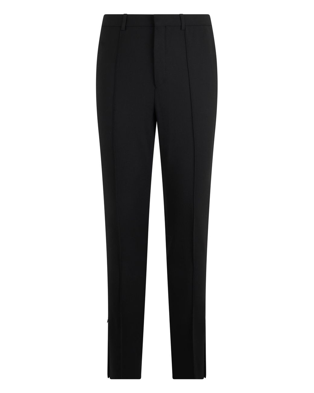 Céline Black Trousers Slim Wool-Blend Polyester for men