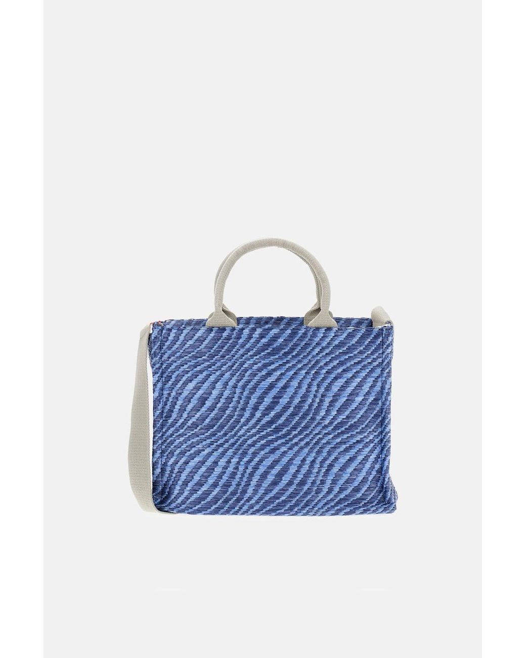 Marni Blue Small Basket Tote Bag