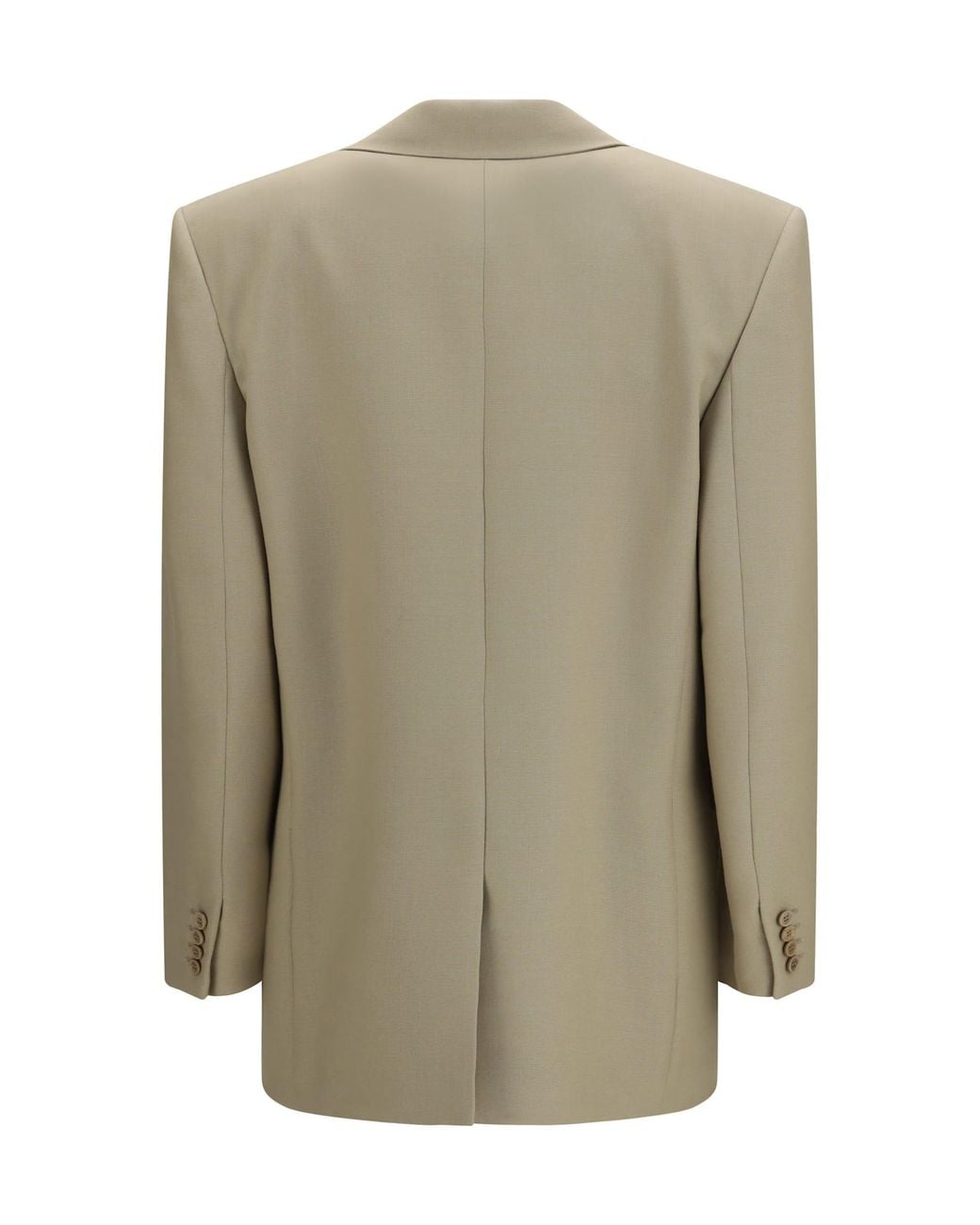 Saint Laurent Natural Single-Breasted Jacket