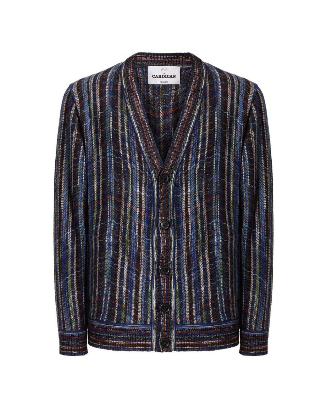 Missoni Blue Cardigan Wool Cardigans for men