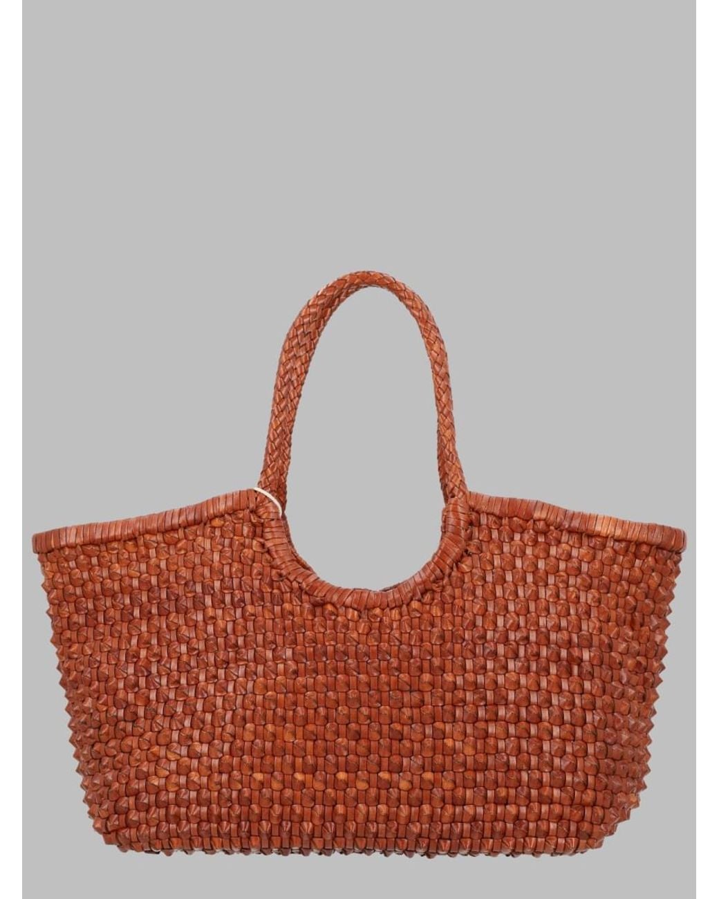Dragon Diffusion Red Nantucket Cactus Shoulder Bag Leather