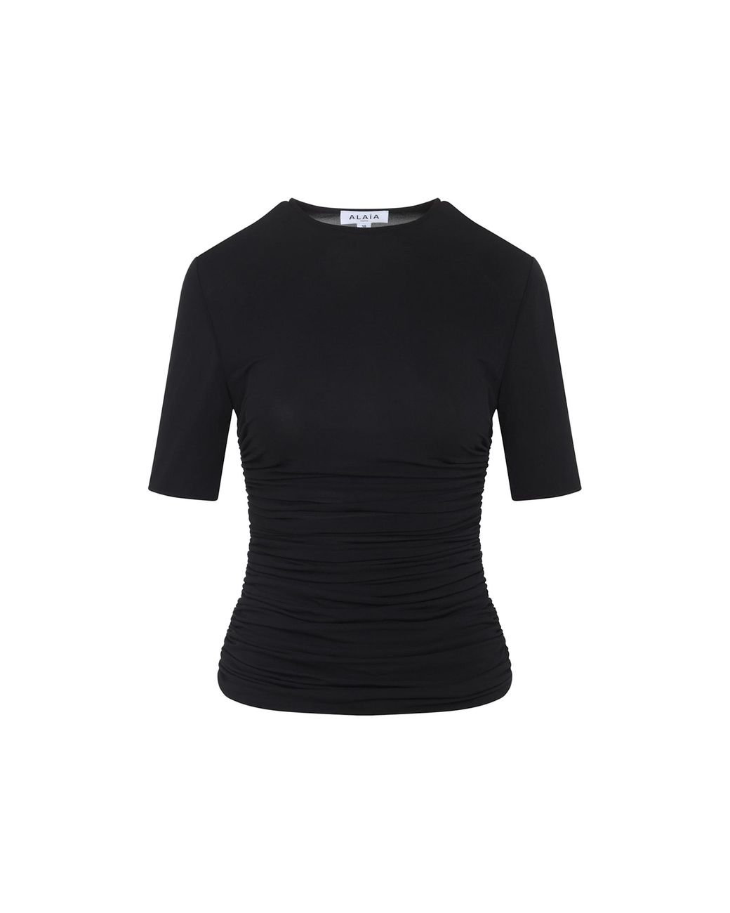 Alaïa Black Alaã¯A Pleated T-Shirt