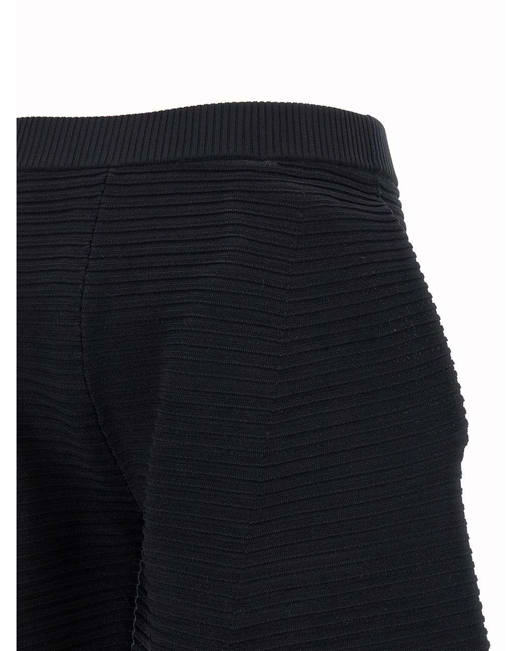Issey Miyake Blue Corrugated Knit Trousers