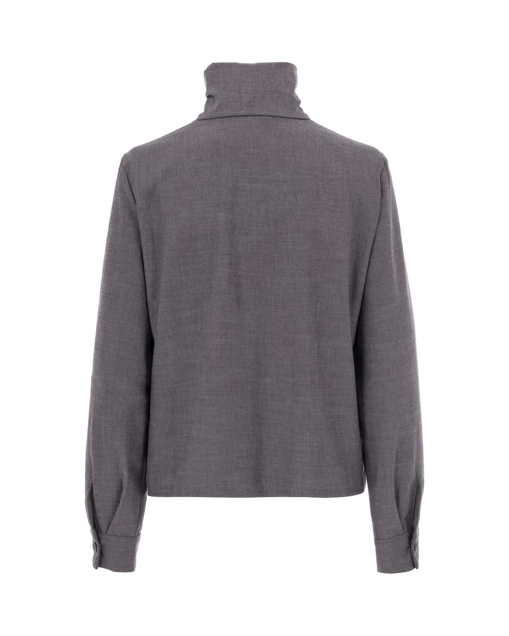 Patrizia Pepe Gray Blouse Lyocell Shirt