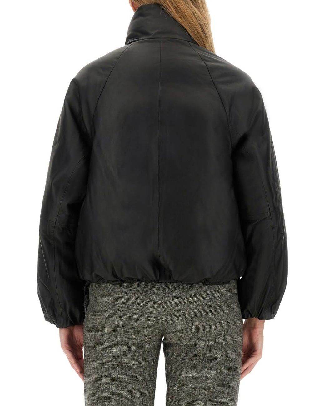 Alysi Black Leather Jacket