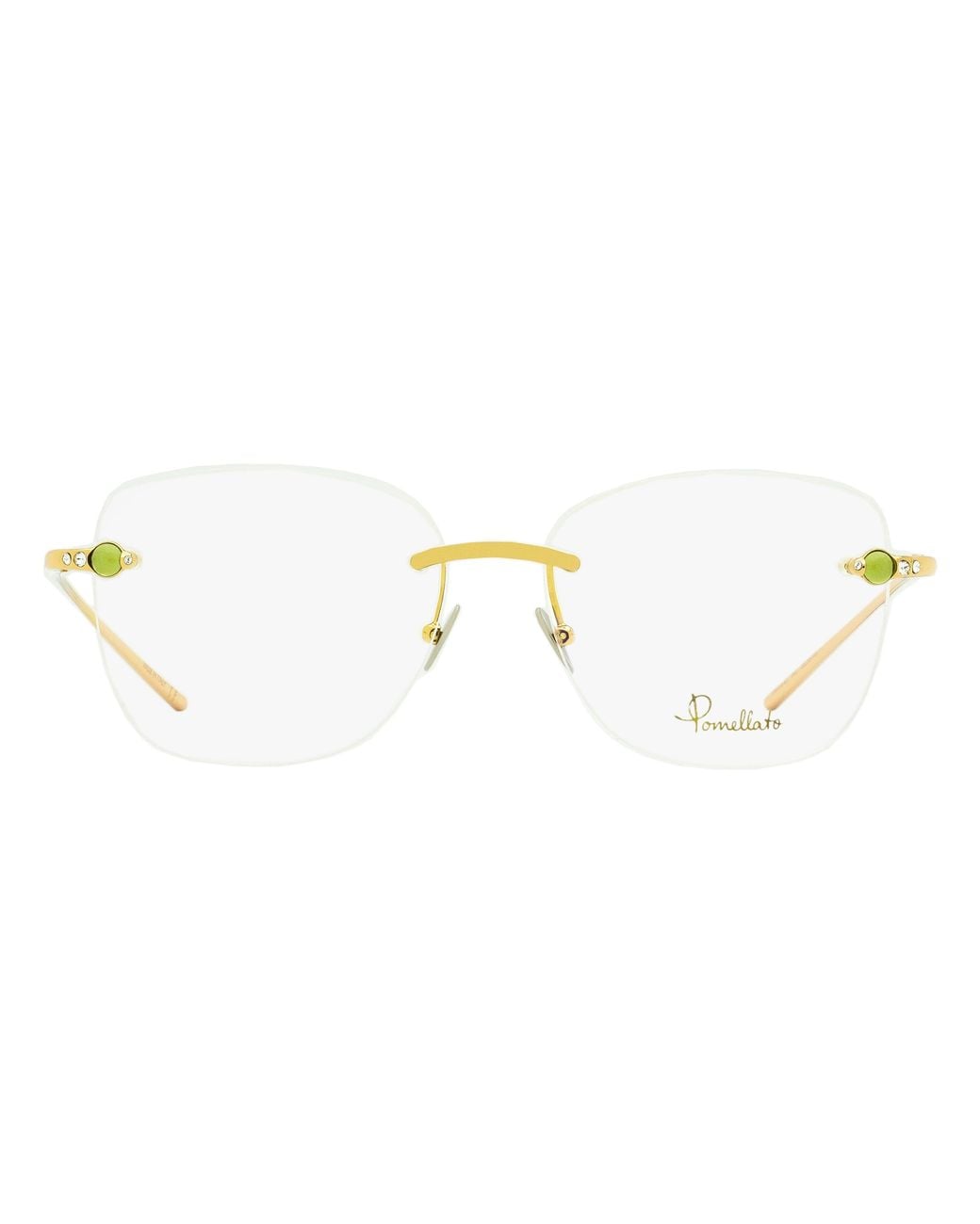 Pomellato Black Rimless Eyeglasses Pm0071O 005- 55Mm Metal