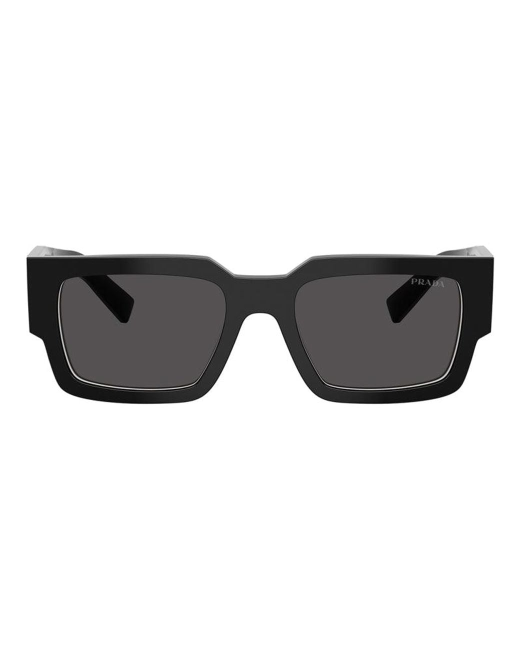 Prada Black Sunglasses Square Full Rim, Frame And Dark Lens Prb17S16K08Z